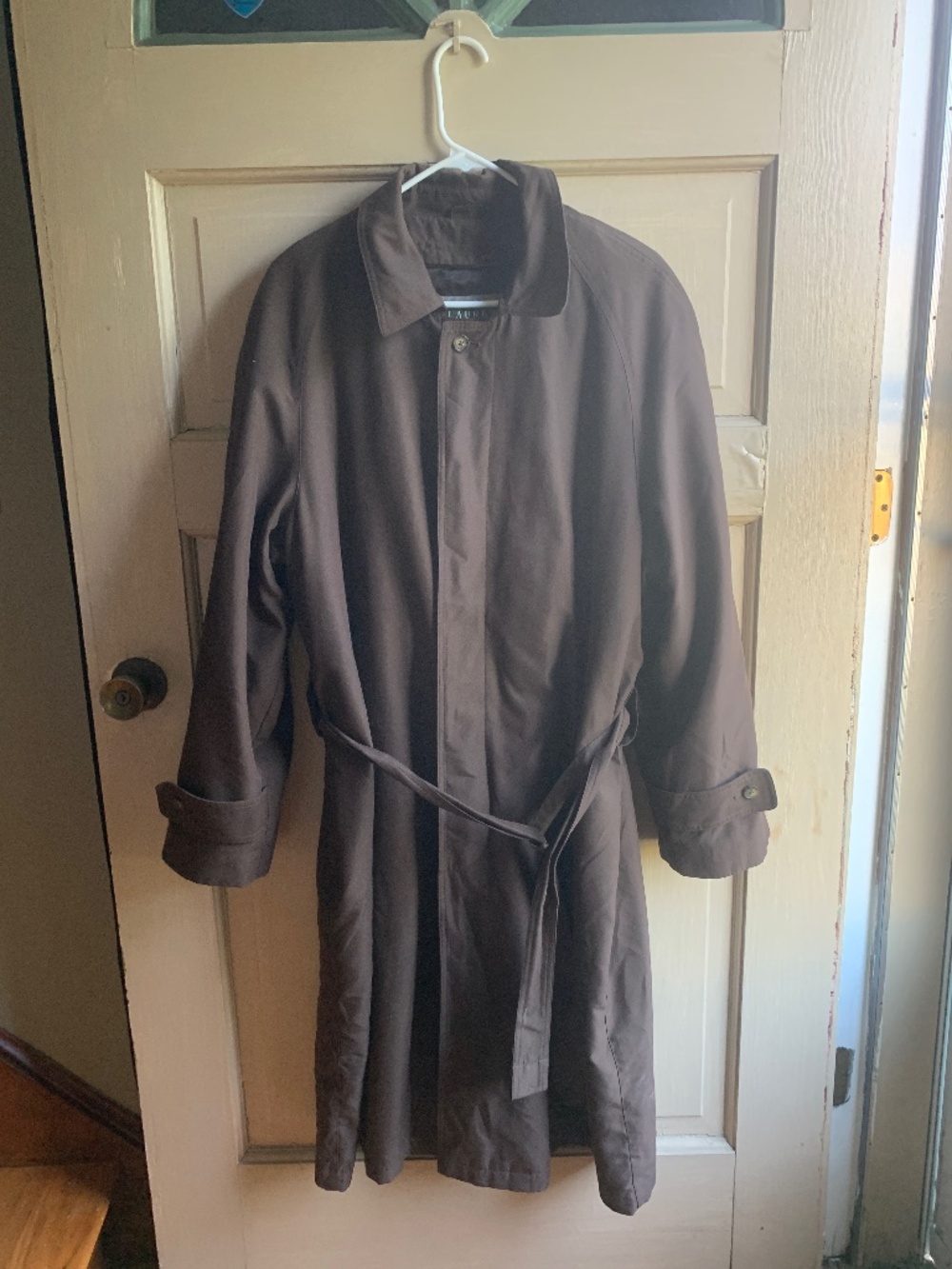 Lauren Ralph Lauren Chocolate Brown Belted Trench Coat